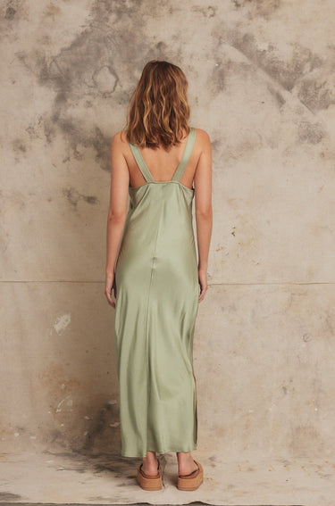 PIPPA RIDLEY - ALESSI DRESS SAGE GREEN - STUDIO JO STORE